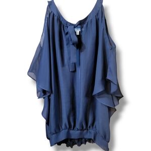 Jennifer Lopez Midnight Blue Blouse